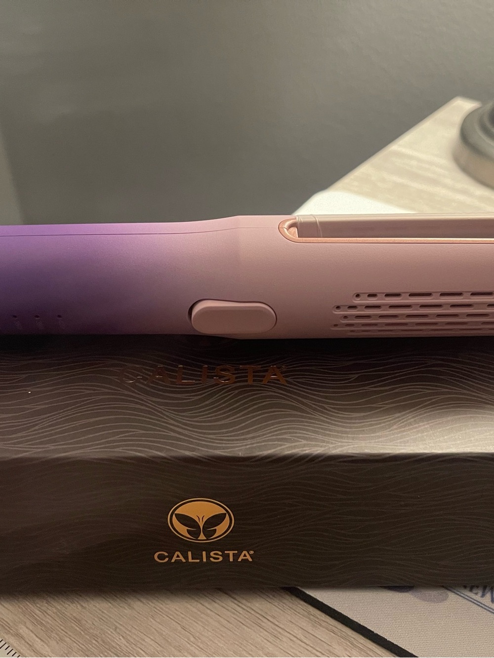 New in Box Calista Air Glide Pink & Purple Hair Styler!